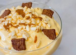 Foto de Gelado saudável de pêssego e manga