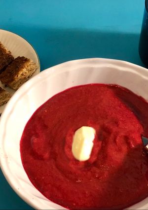 Una foto de Mi sopa de verano, borsch y gazpacho, fácil y sabrosa