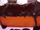 Budín de vainilla con baño de chocolate 🍫🤤