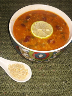 عکسی از دستور آش بلغور