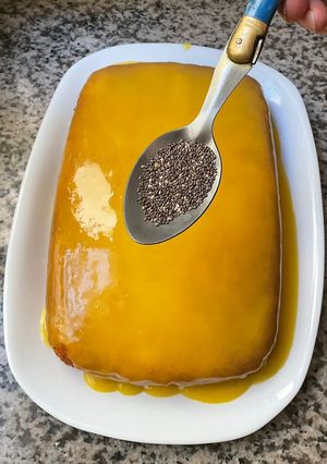 Une photo de Cake🍊🥮 orange 🍊pavot 🌾