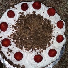A picture of Black forest cake#myfirstrecipe.