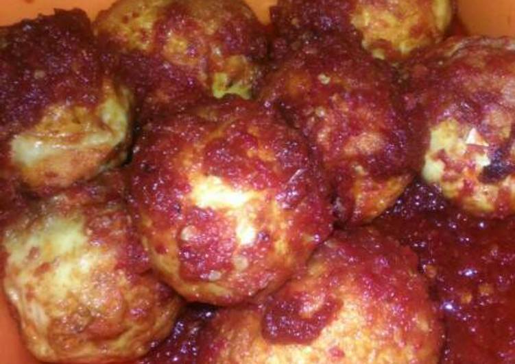 Resep Telur Bulat Balado Anti Gagal