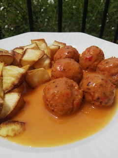 Una foto de Albóndigas de tofu al horno
