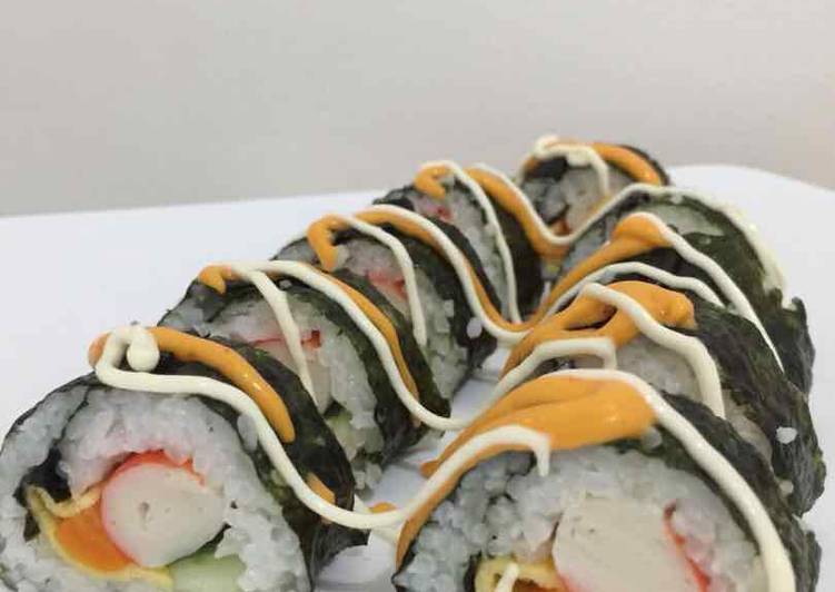 Cara Memasak Crab Stick Sushi Roll Yang Gurih