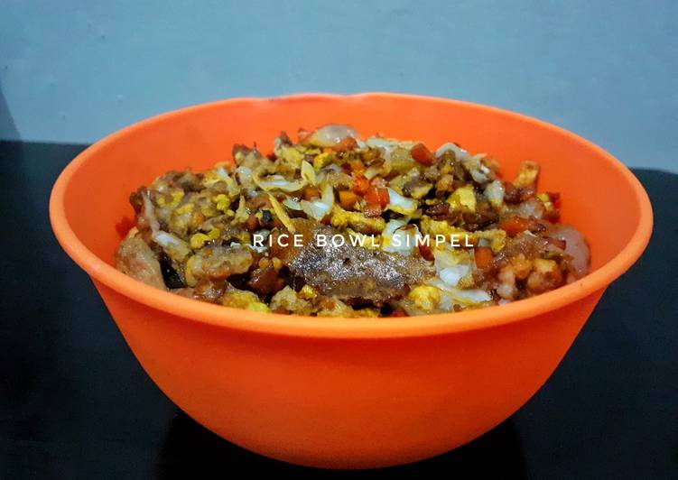 makanan Rice Bowl Tersimpel Jadi, Bisa Manjain Lidah