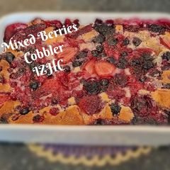 A picture of 🍒🫐🍓Mixed Berries Cobbler🍓🫐🍒.