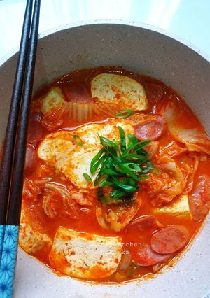 Foto resep Sundubu Jjigae (Sup Tahu Pedas)