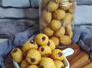 Foto resep (536) Soes Kering Crunchy isi Coklat