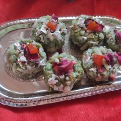Kaju paan ball A picture of Kaju paan ball.