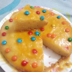 A picture of Mango glazed cake.