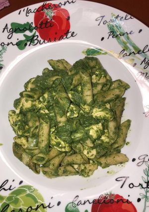 🌱Fitt spenótos csirkés tészta🍲 recept fotója