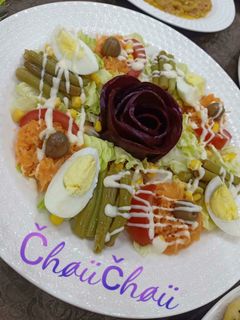 صورة لوصفة سلطة الوردة 🥗💜