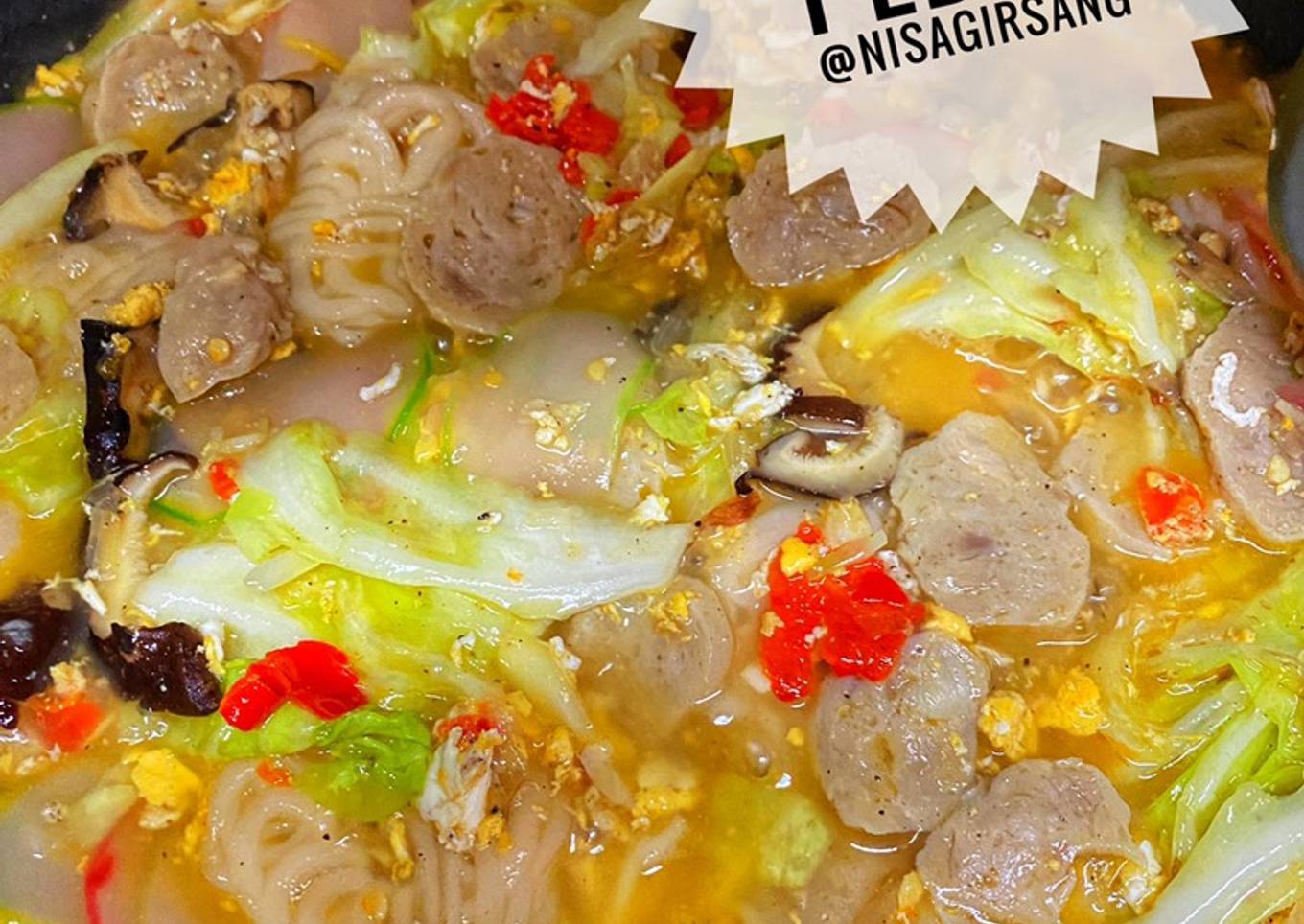 Seblak kerupuk pedas
