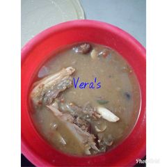 Goat meat white soup(Afia efere ebot) A picture of Goat meat white soup(Afia efere ebot).