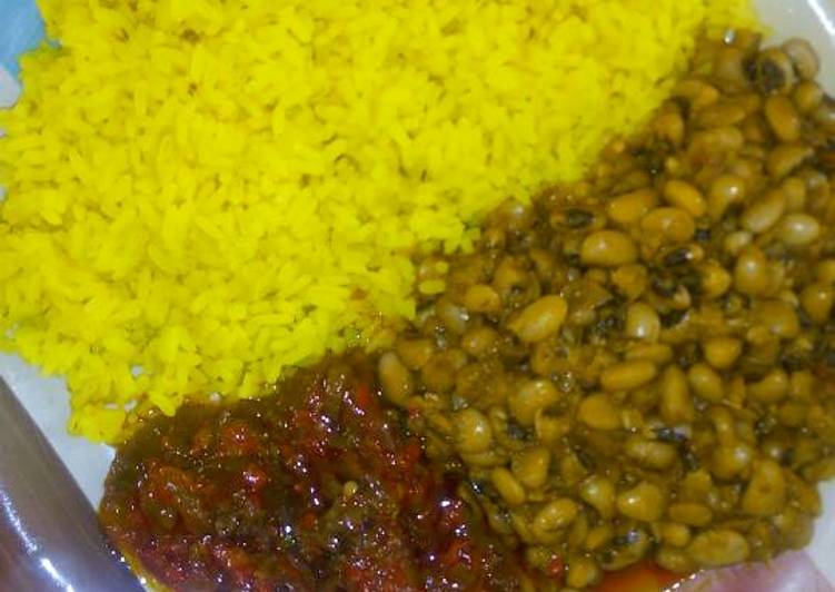 Curry Rice And Beans With Stew
