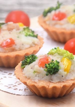 無奶無蛋無麵粉米鹹塔 的食譜成品照片