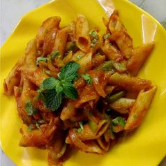 Pasta With Red Sauce A picture of Pasta With Red Sauce .