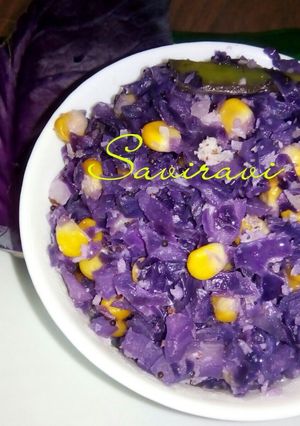 A picture of Cabbage Corn stir-fry.