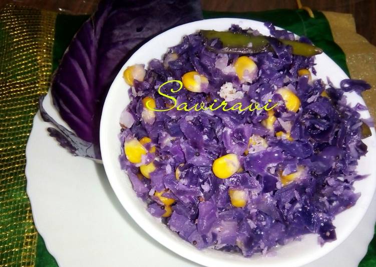 Recipe of Perfect Cabbage Corn stir-fry