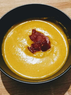 Une photo de Velouté de potimarron au lait de coco