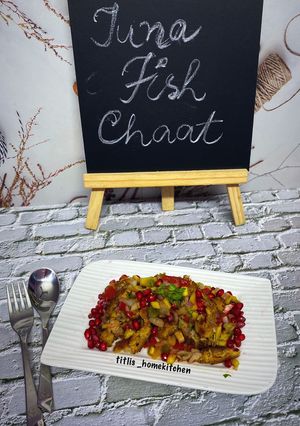 A picture of Lemon Garlic Smoked Tuna Chaat.
