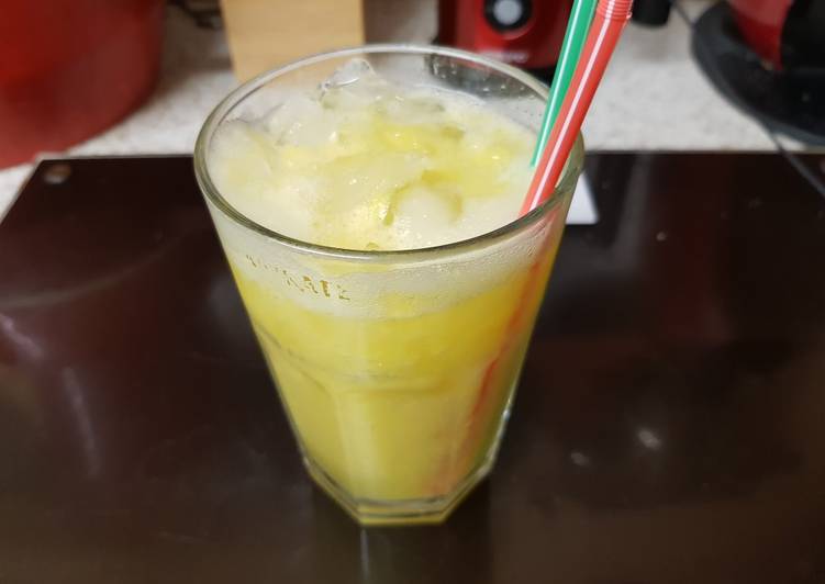 Simple Way to Prepare Ultimate My Mango &amp; Banana fruit juice. 😘
