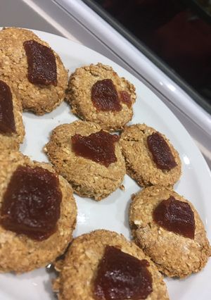 Una foto de Galletitas de coco 🥥, avena y membrillo