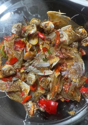 Foto resep Ikan asin sepat balado