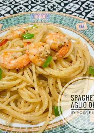 Foto resep Spaghetti Aglio Olio with Prawn