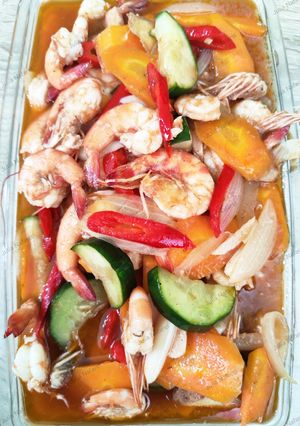 Foto resep Udang asam manis