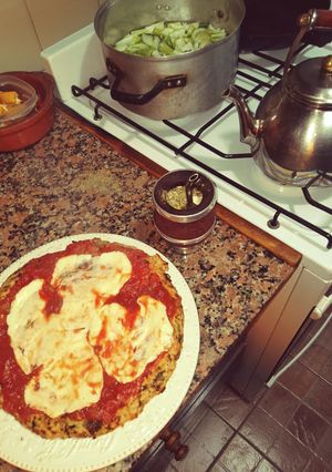 Una foto de Pizza de Avena Vegana