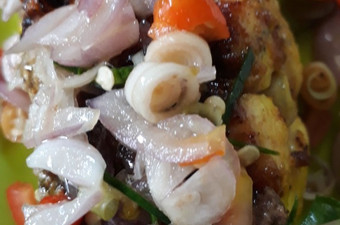 Resep Ikan Bandeng bakar sambal matah Rumahan