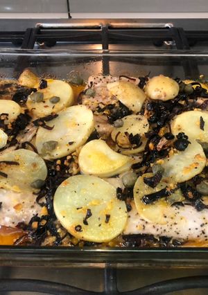 Una foto de Filete de pescado a los tres Chiles con el toque Sonorense