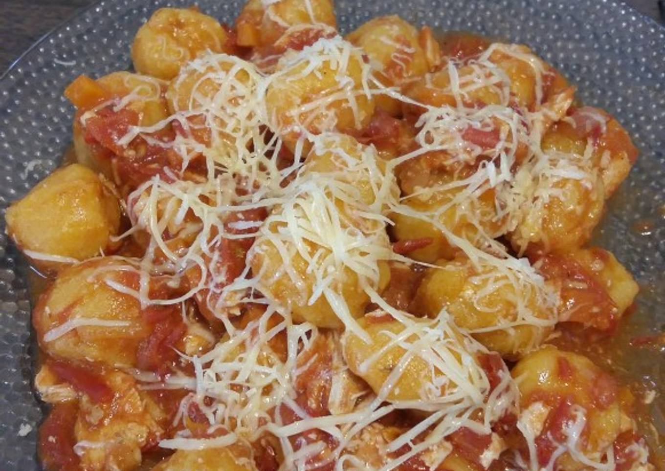 Ñoquis de ricota, calabaza y zanahoria