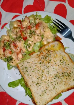 Foto resep Rogan isi telur with salad #dapurudut