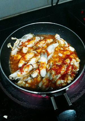 Hình của món Ốc móng tay xào tỏi sa tế tôm.