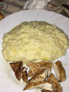 Una foto de Risotto 4 quesos