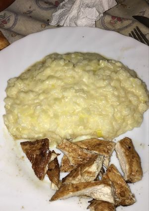 Una foto de Risotto 4 quesos
