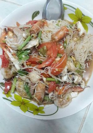 รูปของ ตำเส้นหมี่ทะเลแซ่บ
