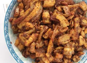 Hình của món Bao nhiêu cơm cũng hết với món thịt ba rọi rang sả ớt ngon bá cháy!.