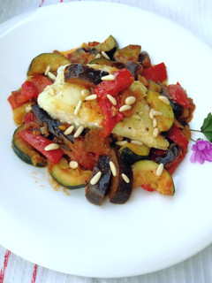 Una foto de Bacalao con Sanfaina