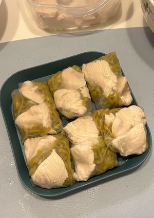 รูปของ หมี่ผักอกไก่ห่อ
