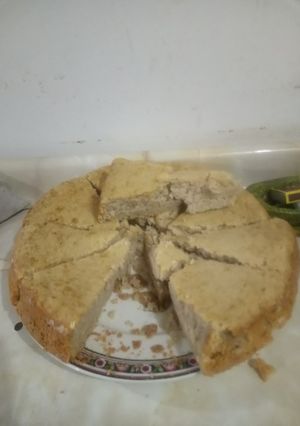 Una foto de Queque Vegano de manzana