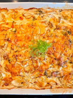 Una foto de Gratinado de hinojo y patatas