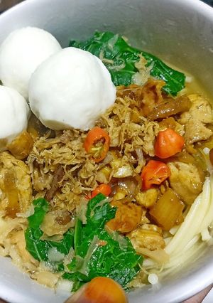 Foto resep Mie ayam sehat Tanpa Mie (menu diet)