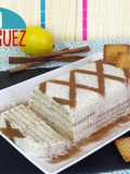 Tarta de arroz con leche y galletas