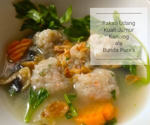 Cara Memasak Bakso Udang Kuah Jamur Kancing ala Bunda Pure39s Ala Restoran