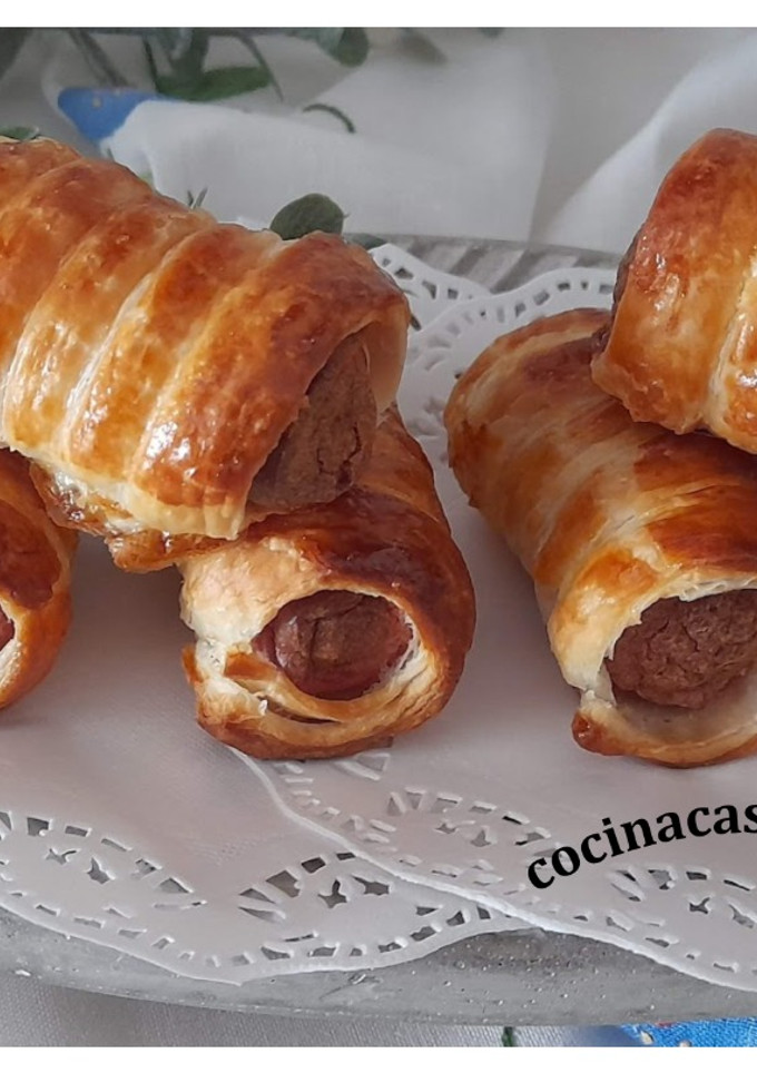 Una foto de Salchichas en hojaldre