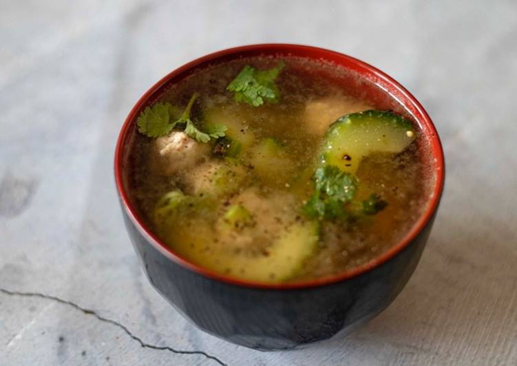 How to Prepare Favorite Cucumber soup ต้มจืดแตงกวาหมูสับ